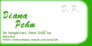 diana pehm business card